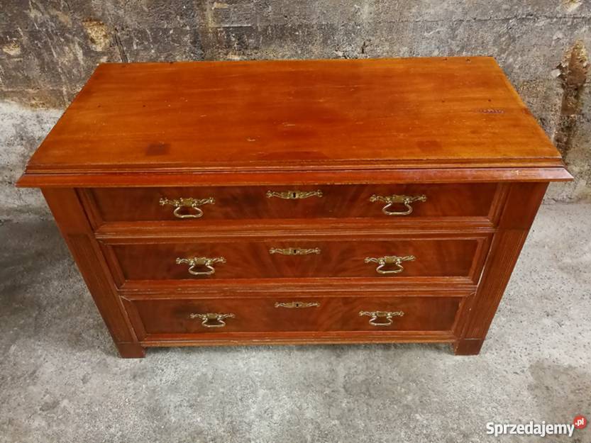 Piękna mahoniowa komoda XIX wtransport dolnośląskie Wałbrzych sprzedam