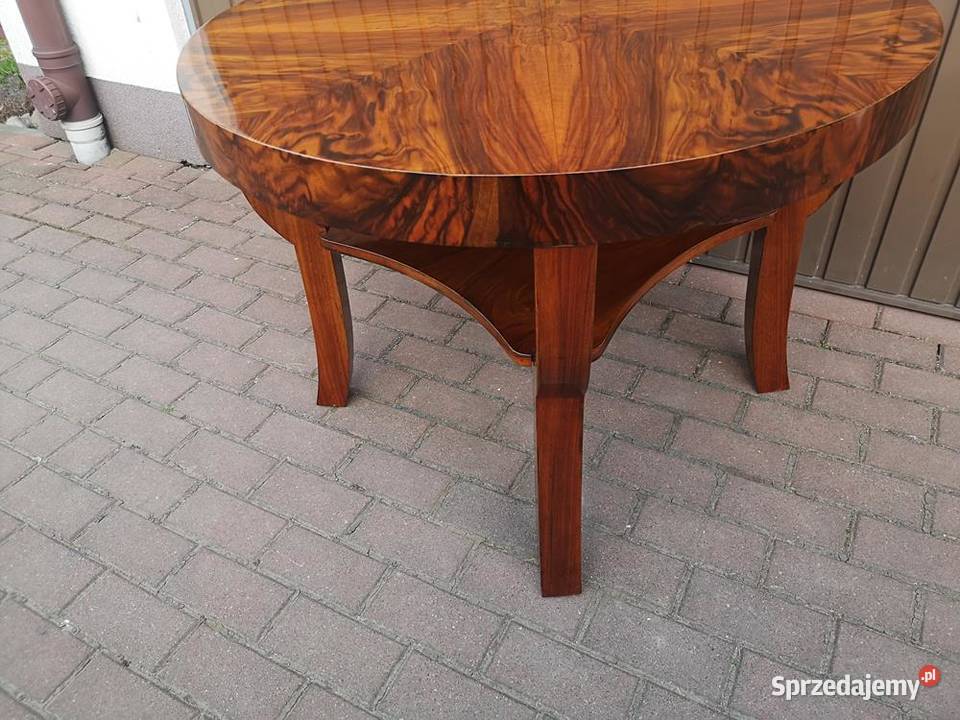 Stolik ArtDeco Orzech 94 Politura Antyk Stary Swarzędz