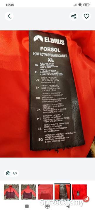 Kurtka zimowa Elbrus rozmiar XL