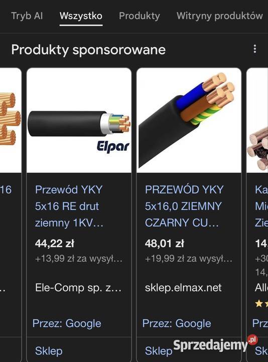 Kabel 5x16 małopolskie Czarny Dunajec