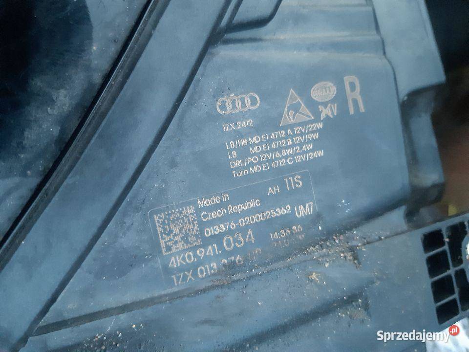 Lampa przednia prawa Audi A6 C8 Full Led dolnośląskie