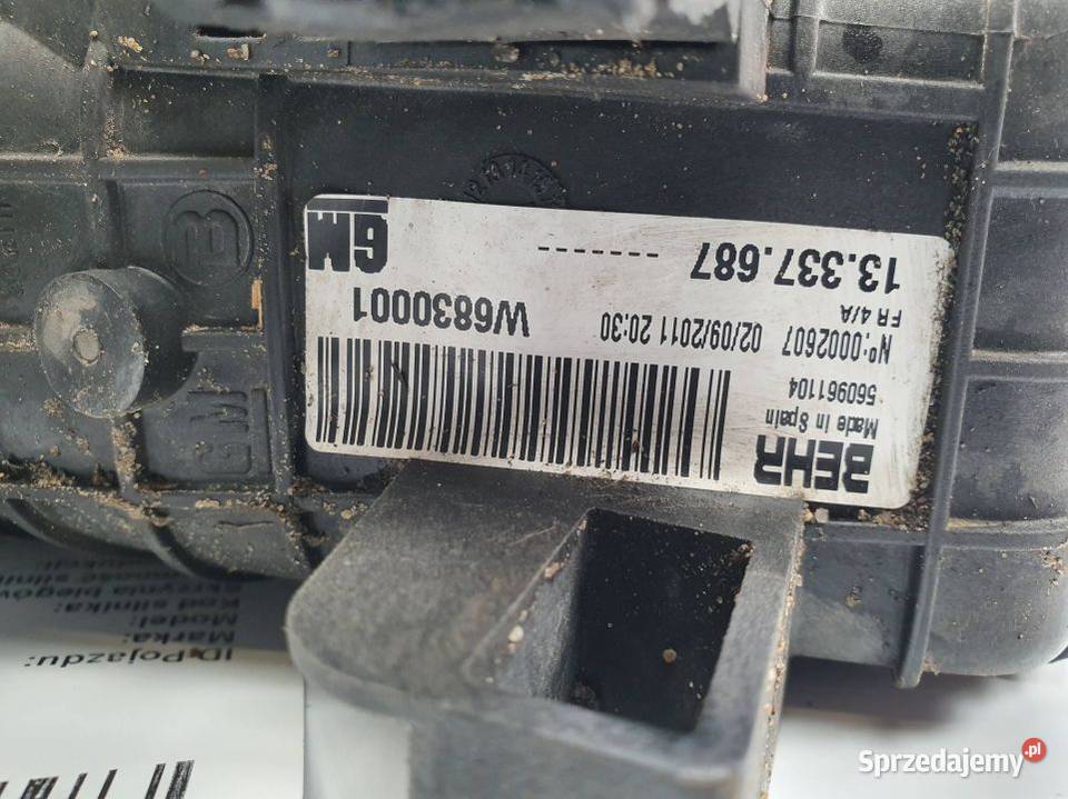INTERCOOLER OPEL MERIVA B 13337687 kujawsko-pomorskie Lipno