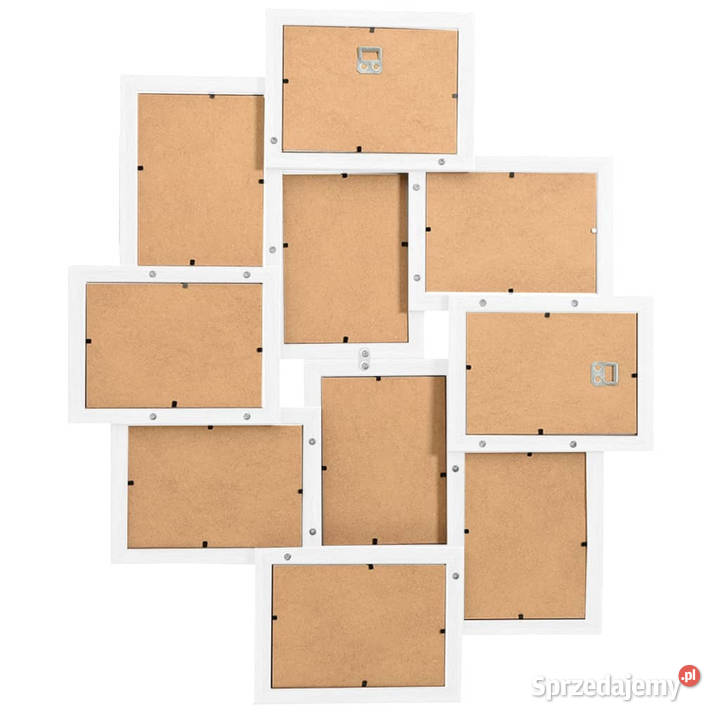 Ramka na 10 zdjęć 10x15 biała MDF WM332780 Warszawa