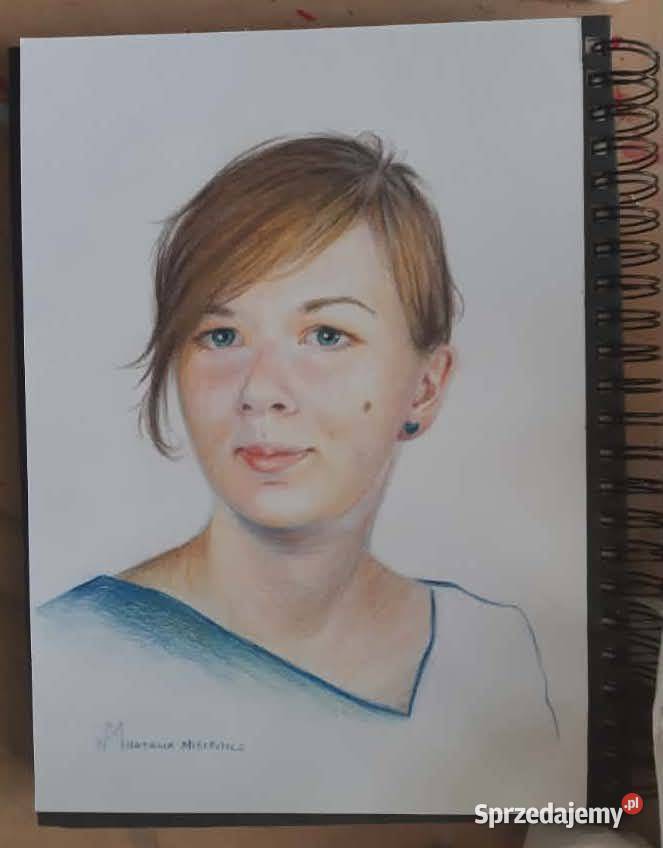 Portret na zamówienie kredkami Prismacolor Gdańsk