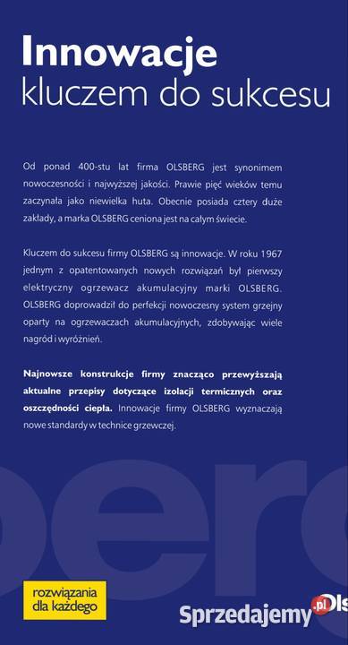 Piec akumulacyjny dynamiczny Olsberg 31 kW Grzejniki