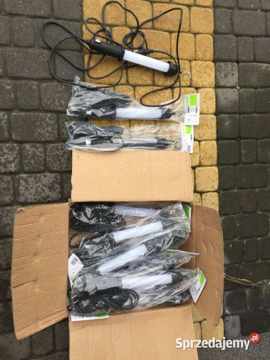Lampy warsztatowe LED 10 SZTUK na 5 m kablu NOWE Motoryzacja Ruda