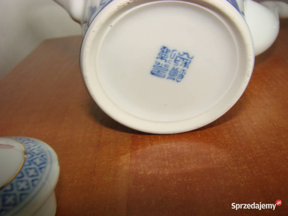 chińska porcelana ryżowa czajniczek Pruszcz Gdański