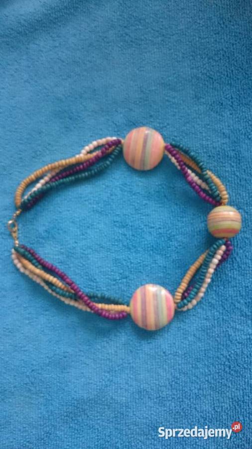 Naszyjnik super elegancki z koralami ciekawy Wrocław
