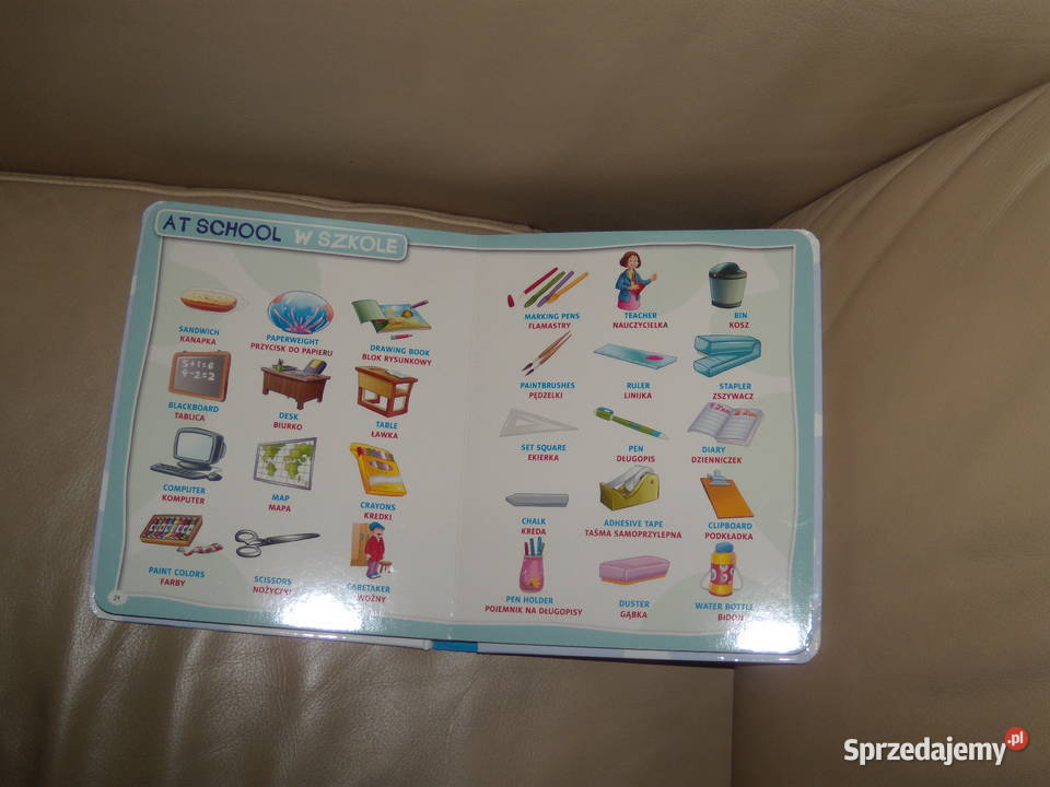 Pierwszy słowniczek obrazkowy angielsko polski twarda Książki dla dzieci mazowieckie Warszawa