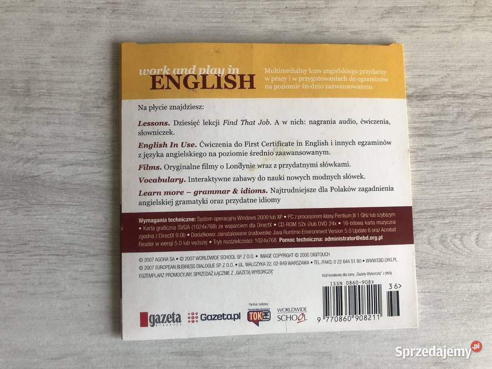 Kurs angielskiego CD Business English Work and Łódź sprzedam