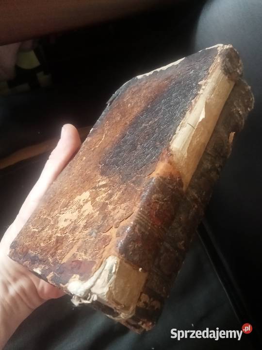 Stare książki XVIIw Kuriozum schowek sekretna mazowieckie Grójec