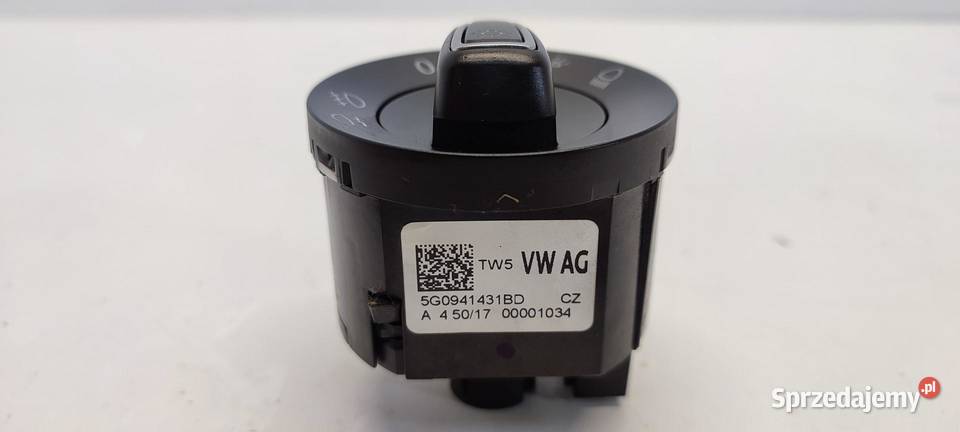 VW TIGUAN II PRZEŁĄCZNIK ŚWIATEŁ 5G0941431BD sprzedam