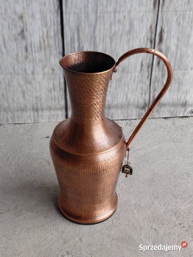 Duży miedziany dzban wazon 117 Byczyna