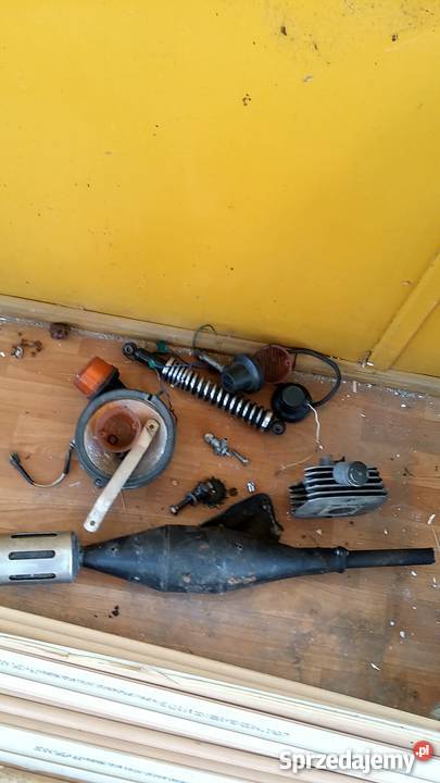 Romet chart 50 brak kwitu uszkodzony całość biały Motocykle, skutery, quady Tumlin-Dąbrówka