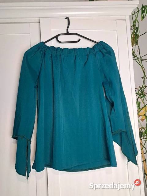 Stylowa bluzka hiszpanka w kolorze głębokiego sprzedam