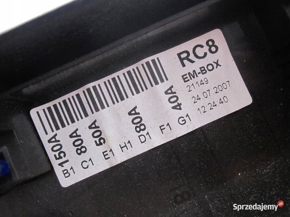 VW EOS 07r skrzynka bezpieczników