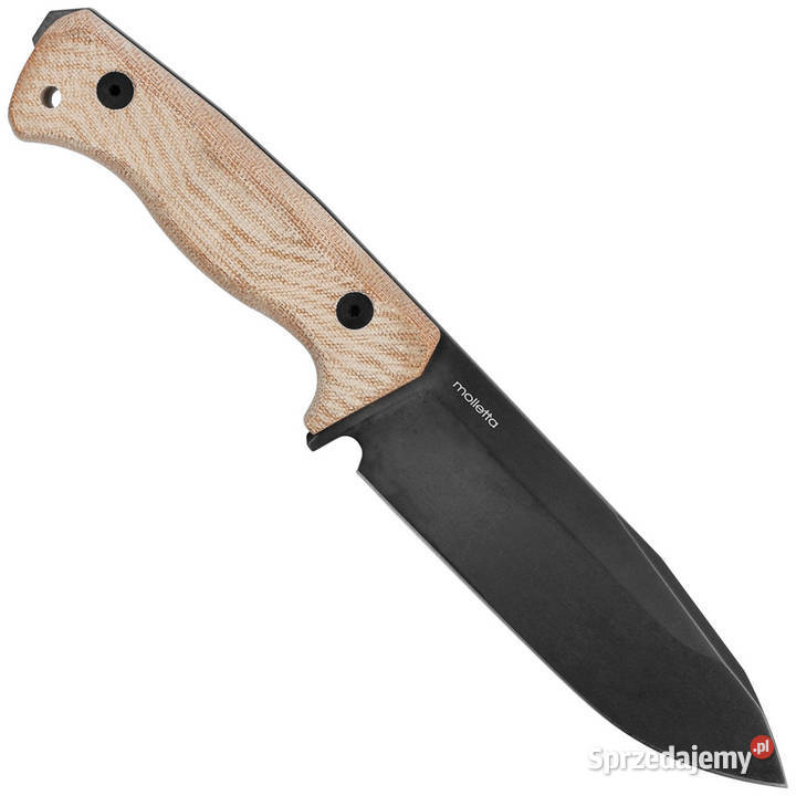 Nóż LionSteel Natural Canvas Micarta Old Black Warszawa
