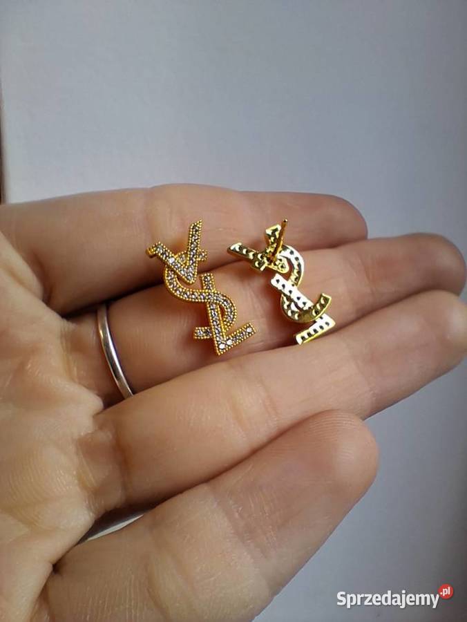 Kolczyki złote diamenciki Kolczyki Wrocław sprzedam