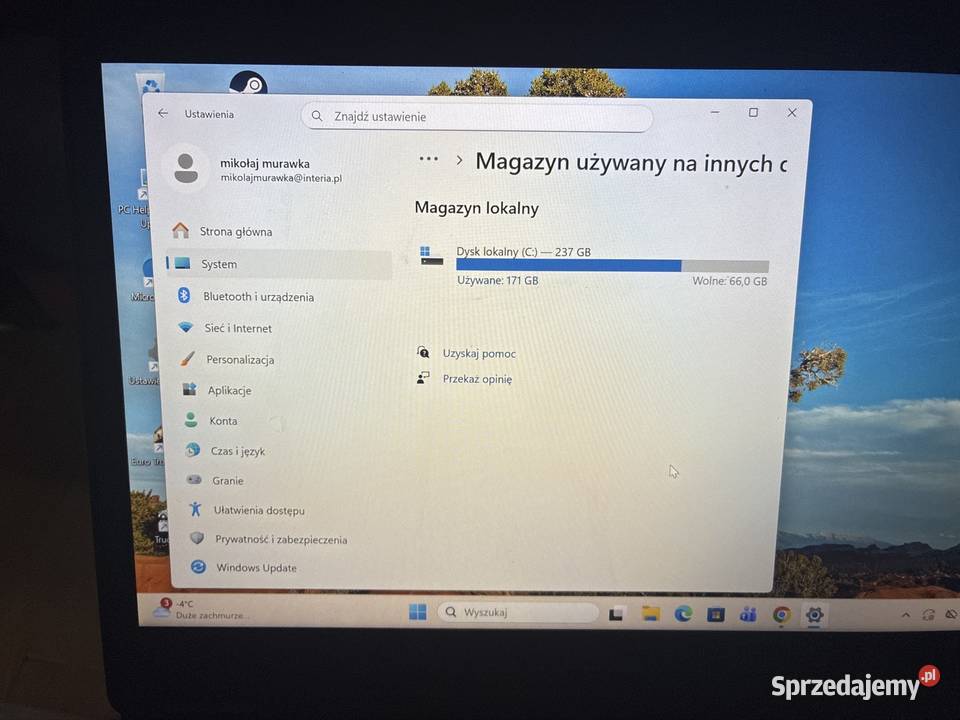 mam na szprzedaż laptopa stan używany