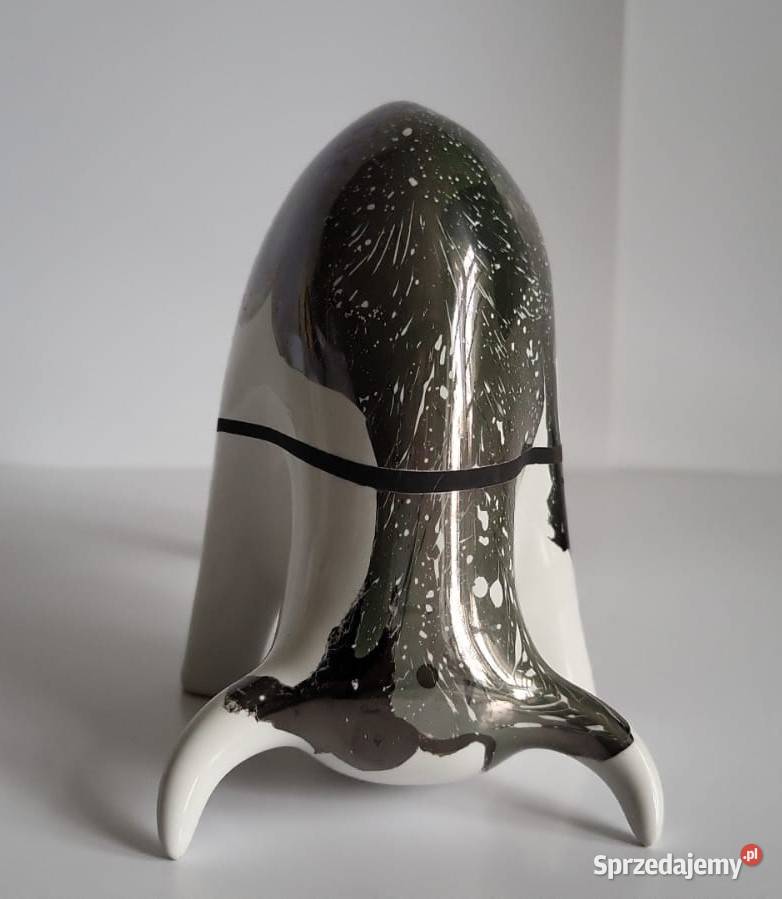 Byk Figurka Byczek ceramiczny ręcznie malowany Sierakowice