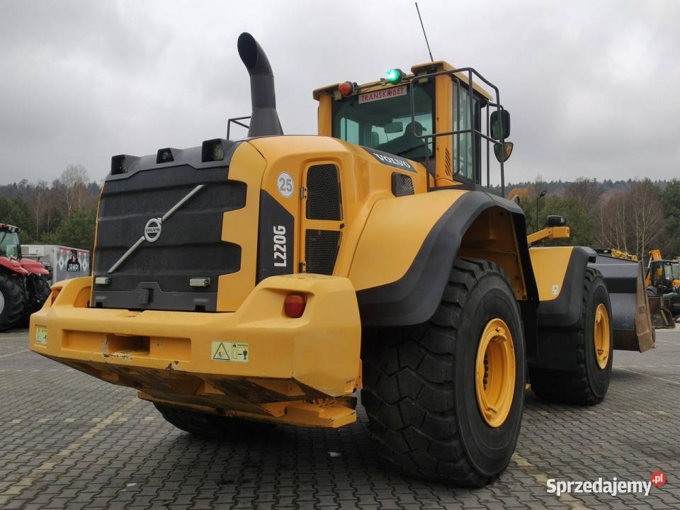 duża kołowa Volvo L 220G Waga Drukarka Zadbana Widełki