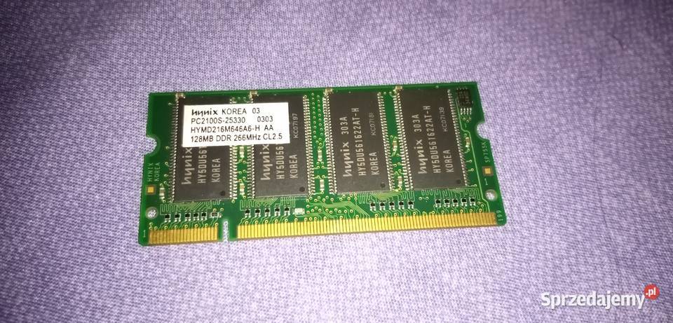 Pamięć DDR1 128MB do laptopa DDR Wieliczka