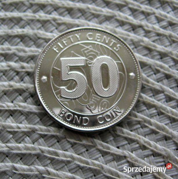 Zimbabwe 50 Cent 2014r Ładna wielkopolskie Kalisz