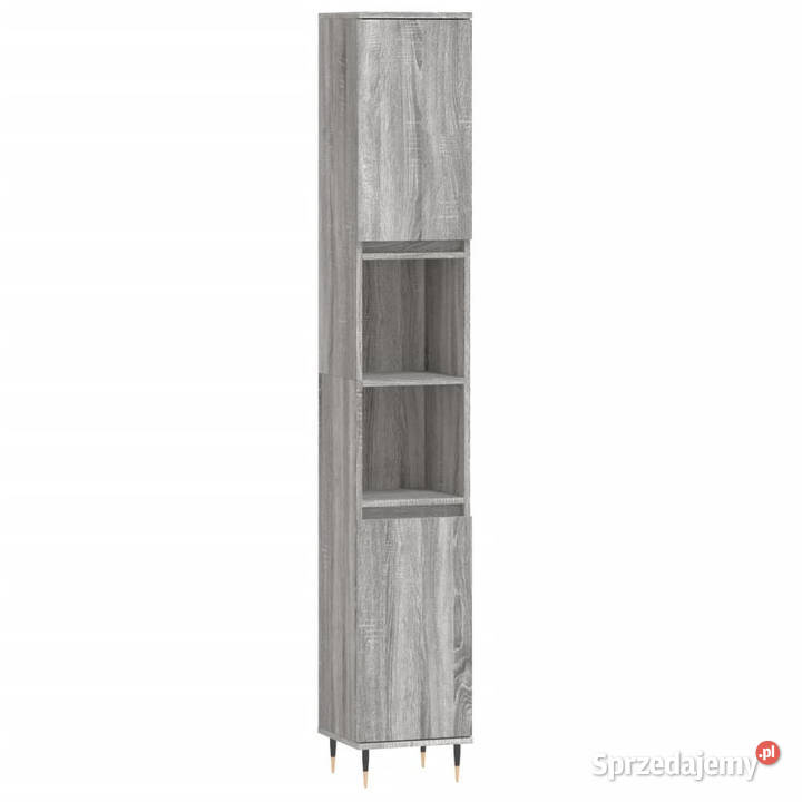 Szafka łazienkowa szary dąb sonoma 30x30x190 Warszawa