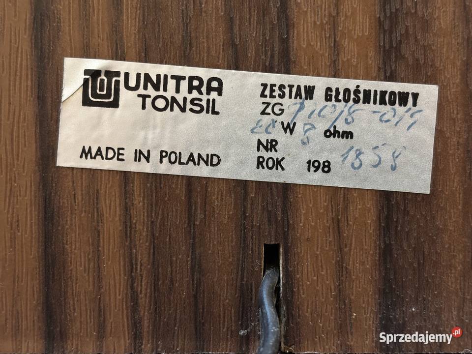 Kolumny głośnikowe Unitra Tonsil ZG10C11 20w 8