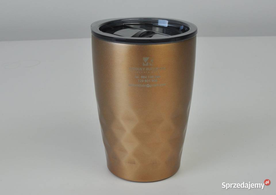 Kubek termiczny 350 ml logo grawer 5 złoty podkarpackie Leżajsk sprzedam
