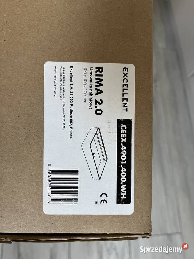 Umywalka nablatowa Excellent 40x40 Rima 2 Gdańsk