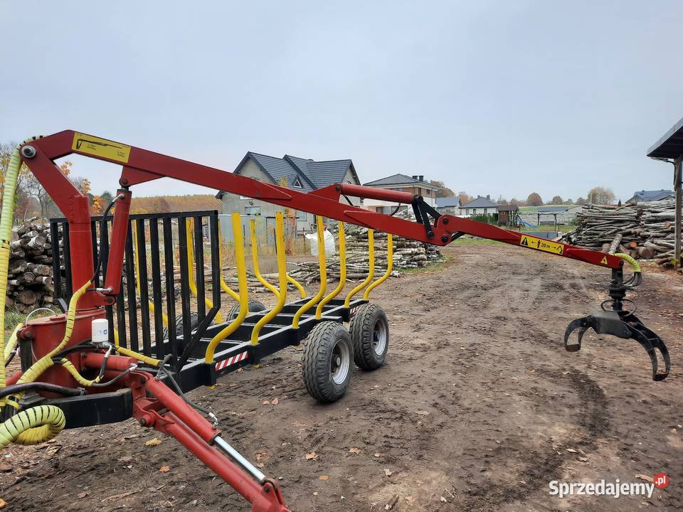 Przyczepa Leśna z HDS nieuszkodzony Ojrzeń