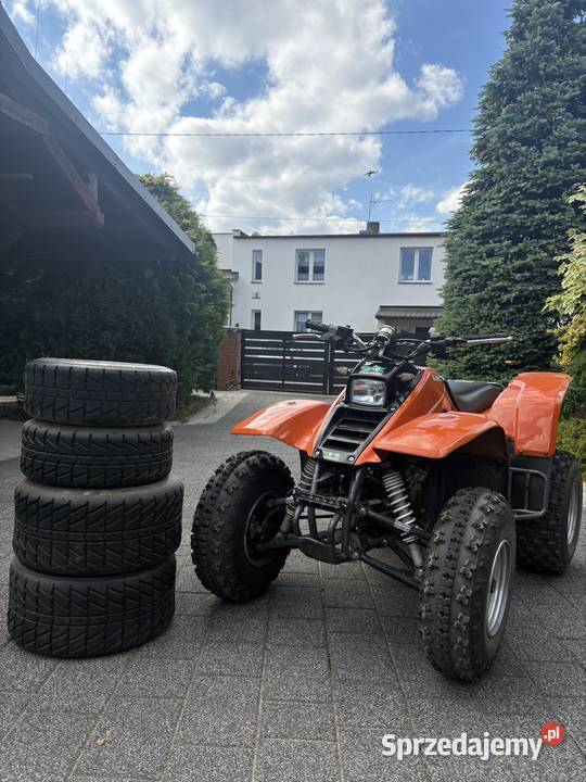 Kawasaki KEF 300 Lakota Doinwestowany Nowe Opony quad - ATV Motoryzacja Gołubie