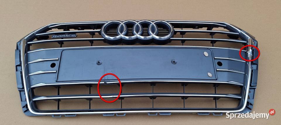 AUDI A4 B9 SLINE QUATTRO GRILL ATRAPA CHŁODNICY Bieleń