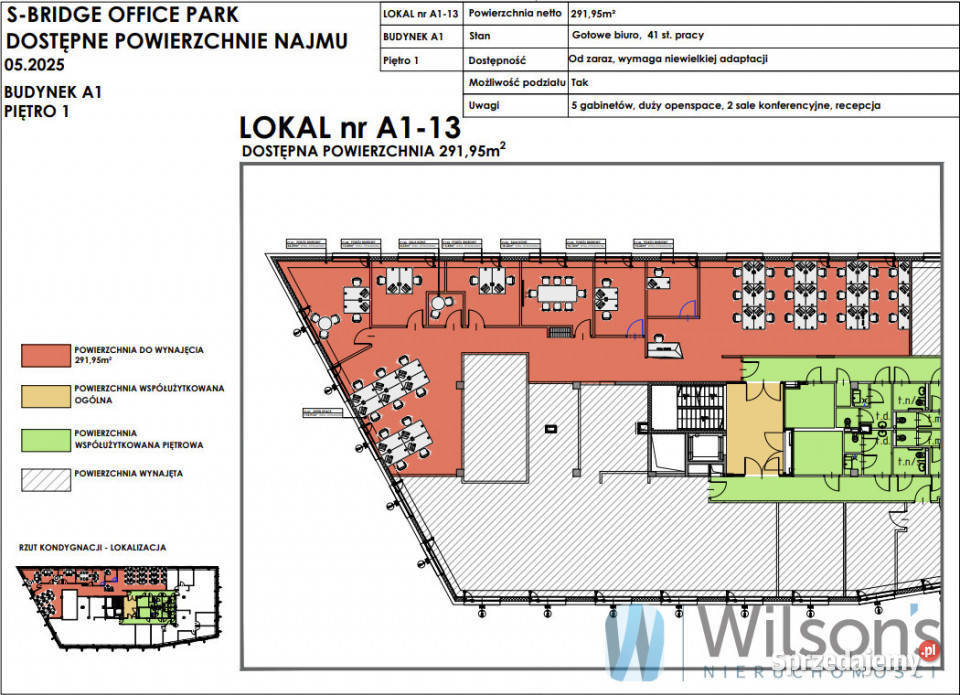 Lokal 292m2 Warszawa Wał Miedzeszyński
