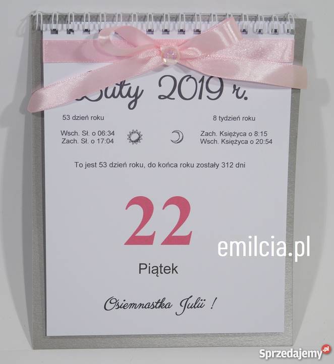 Zaproszenie na urodziny Kartka Kalendarz Spirala Zielona Góra