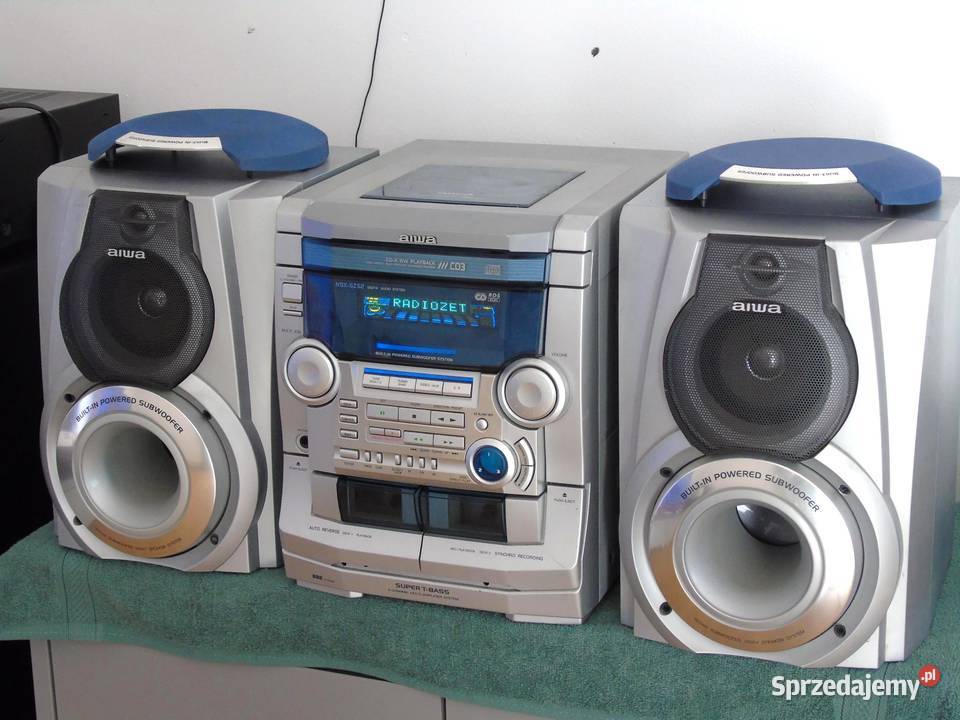 Wieża Aiwa kolumny Radio RDS AUX mocna DOSTAWA Jasło sprzedam