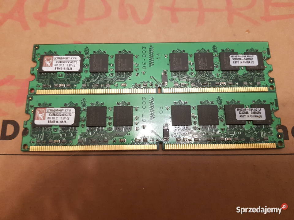 Kingston 2x1024MB 800MHz DDR2 KVR800D2N5K22G Warszawa