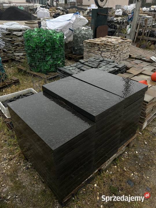 CZARNE PŁYTY BAZALTOWE 40x80 60x80 Płyty