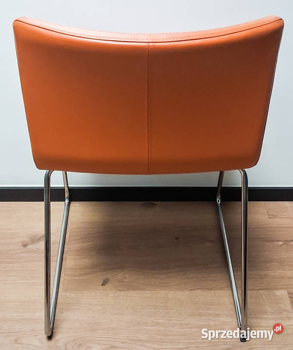 Krzesło Ikea Bernhard ruda skóra