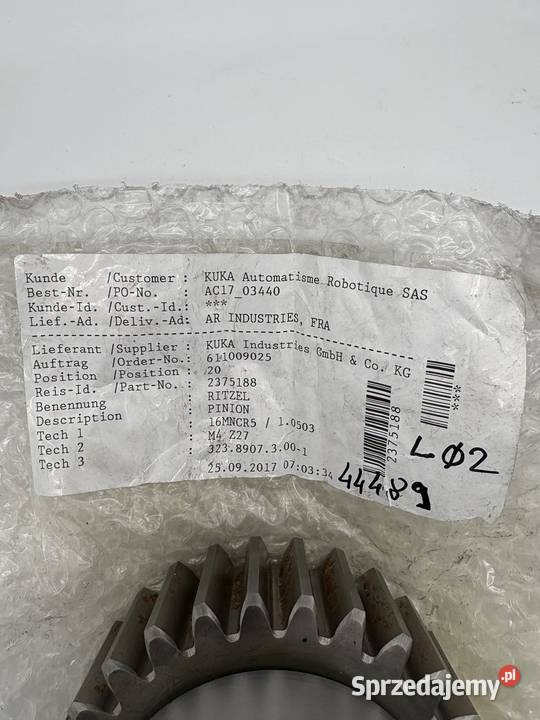 Kuka 2375188 Pinion gear sprzedam