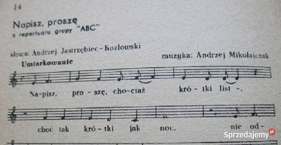 Rewia Przebojów 3 melodie i teksty1970 Łódź sprzedam