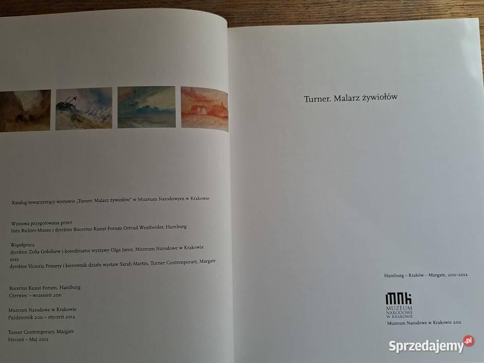 Turner malarz żywiołów Kraków sprzedam