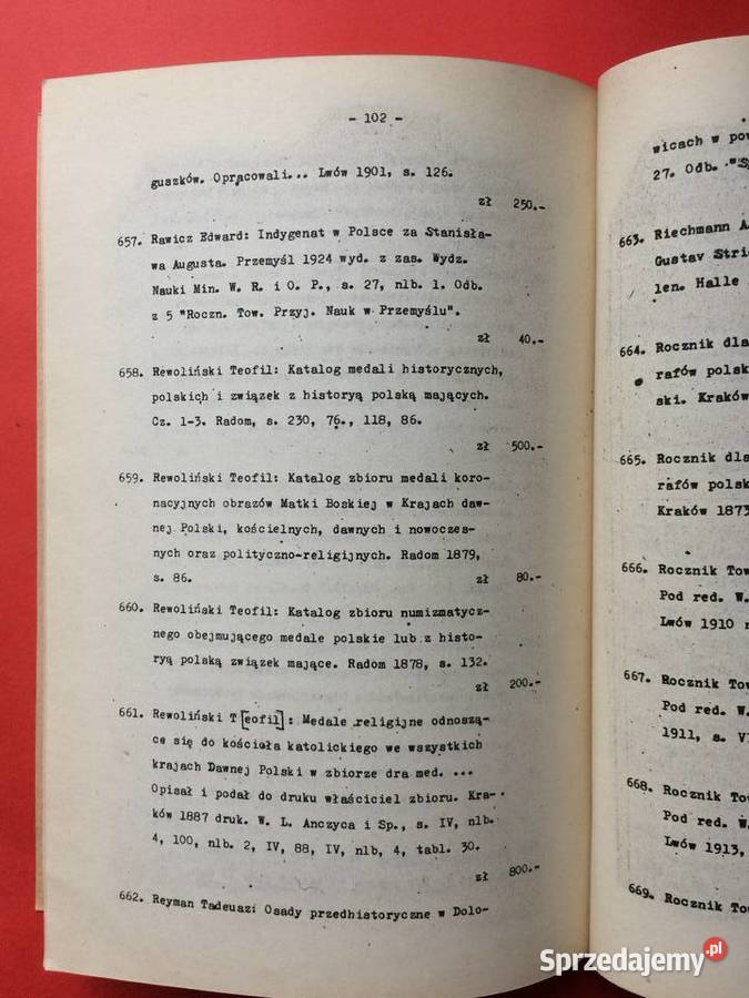 2619 Antykwaryczny Katalog Cennik