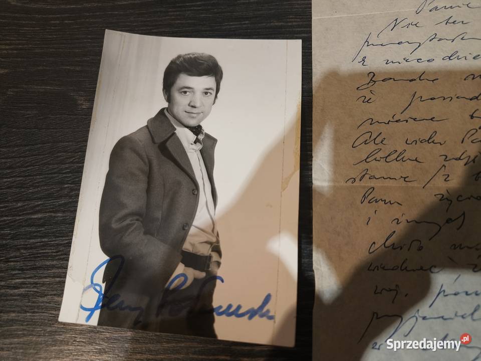 Sprzedam stary list z fotografią Jerzy Połomski Pozostałe śląskie Bytom