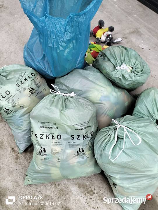 maskotki mpluszaki 8 worków pluszaków Gryfino