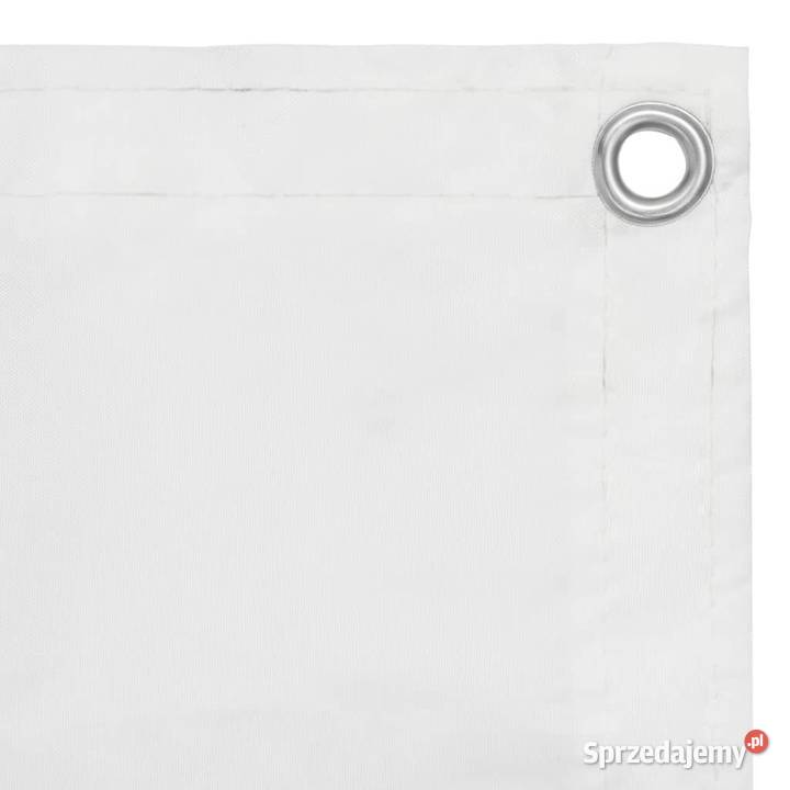 vidaXL Parawan balkonowy biały 120x600 tkanina mazowieckie Warszawa