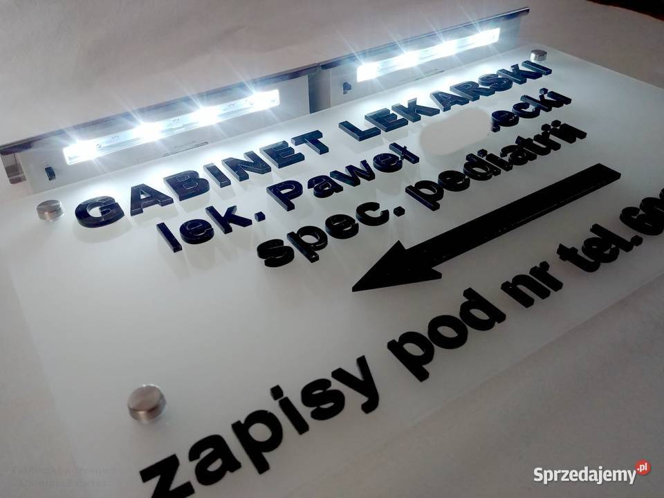 Szyld na elewację ogrodzenie tabliczka adresowa Gdańsk