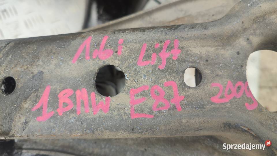 N43B16A BMW E87 16i 122 TYŁ WÓZEK SANKI TRAWERS świętokrzyskie Włoszczowa sprzedam