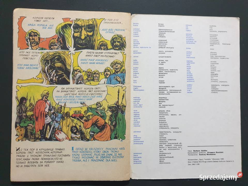 O Piaście Kołodzieju komiks w języku rosyjskim Komiksy Gdynia